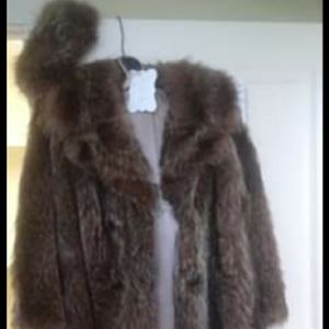Racoon coat and hat